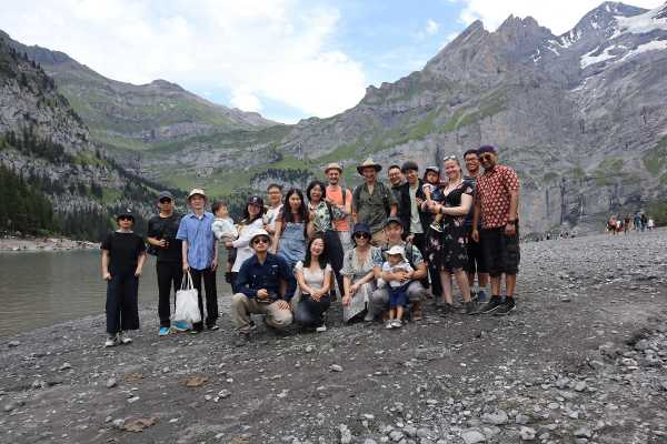 Group photo at Oeschinensee on 2023/07/15.